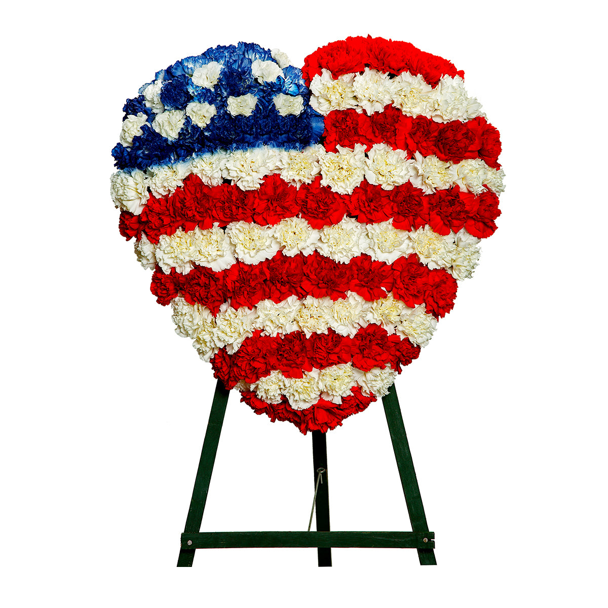 Patriotic Heart Standing Spray