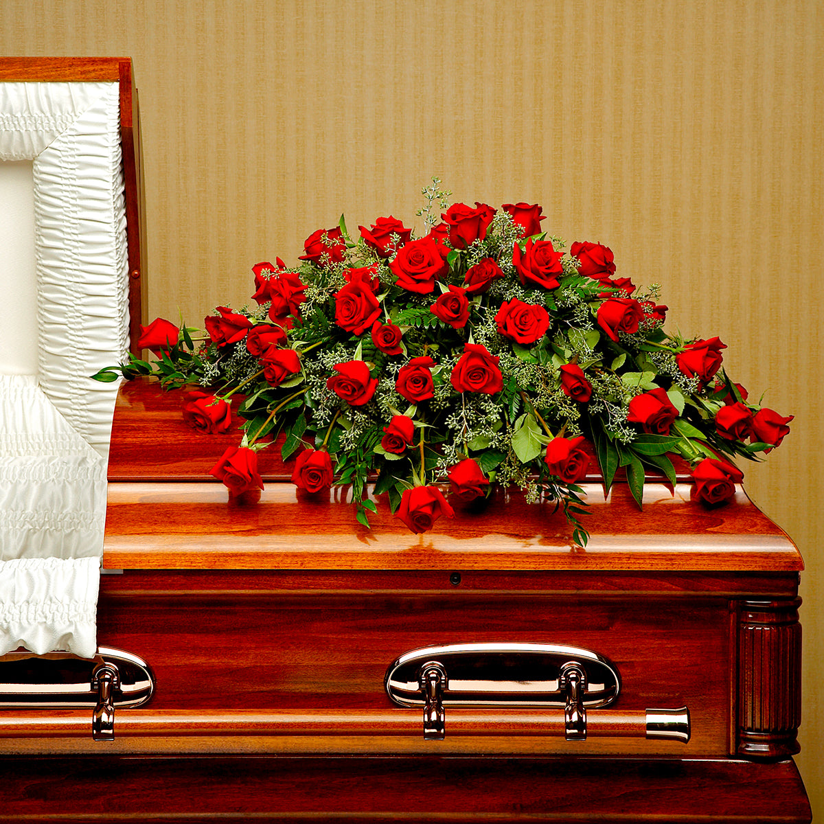 Red Rose Casket Spray