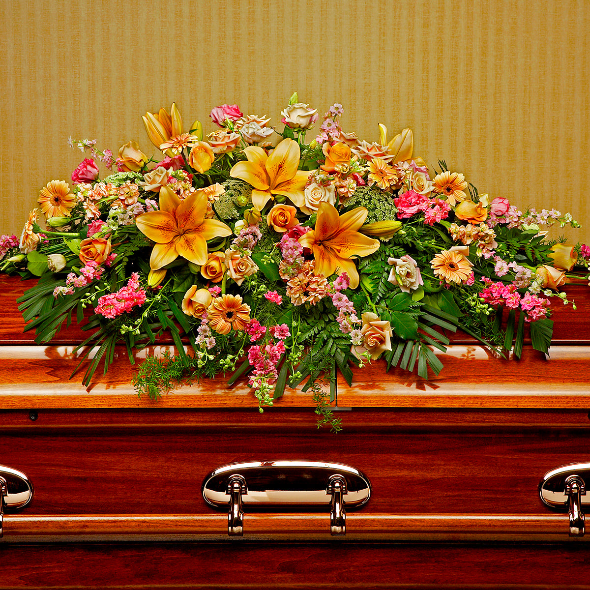 Heavenly Blooms Casket Spray